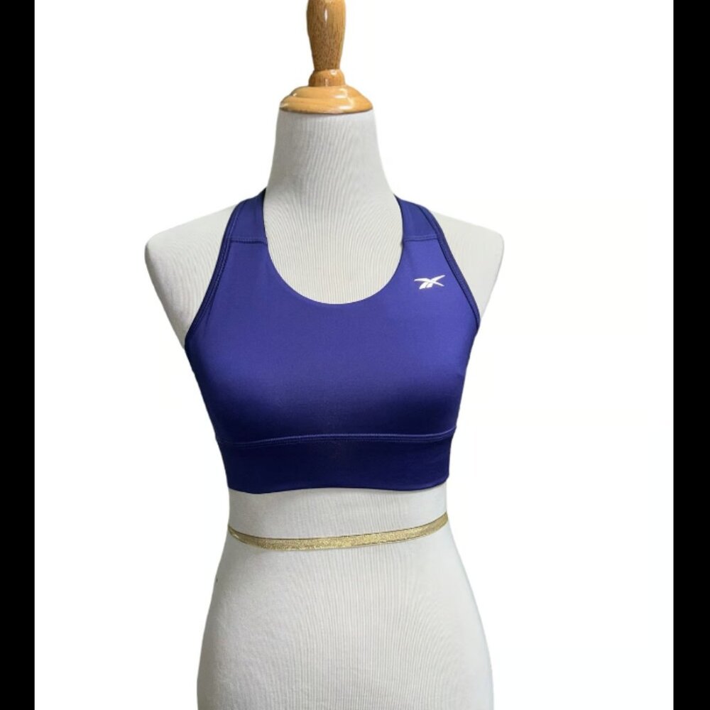 Reebok XS blue sports bra speedwick
